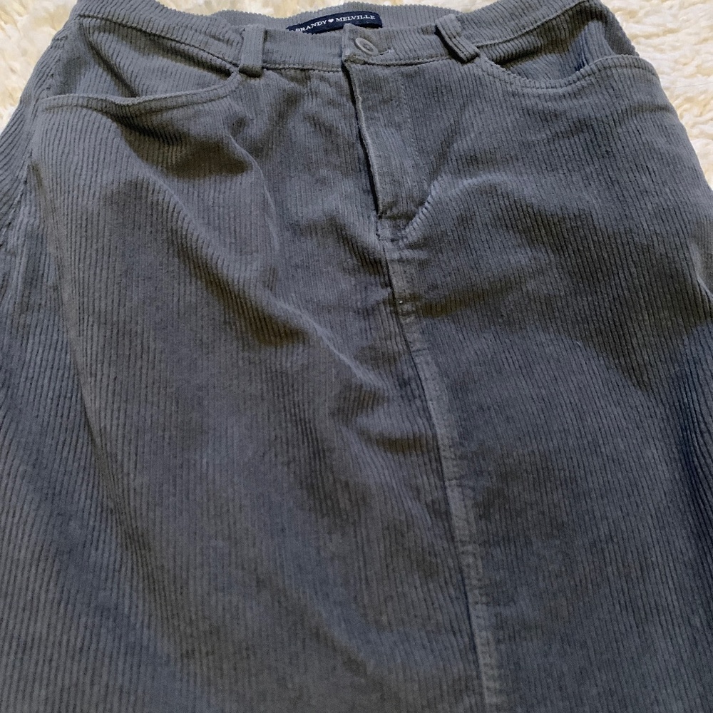 Brandy Gray corduroy skirt
